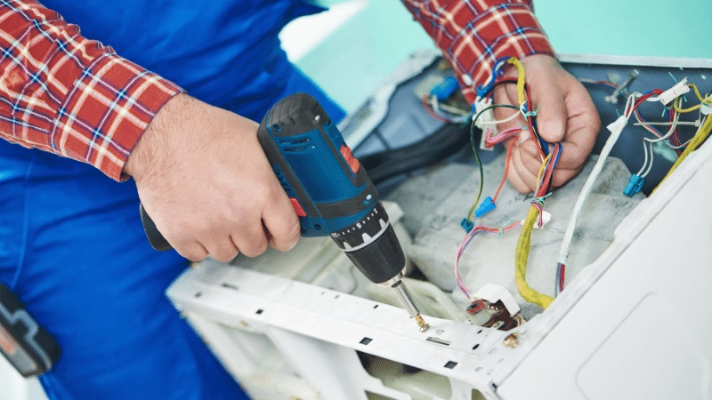 Polatlı Grundig Grundig çamaşır makinesi kart tamiri – Su almama arızası orijinal parça ile giderildi. - Teknik servis örneği